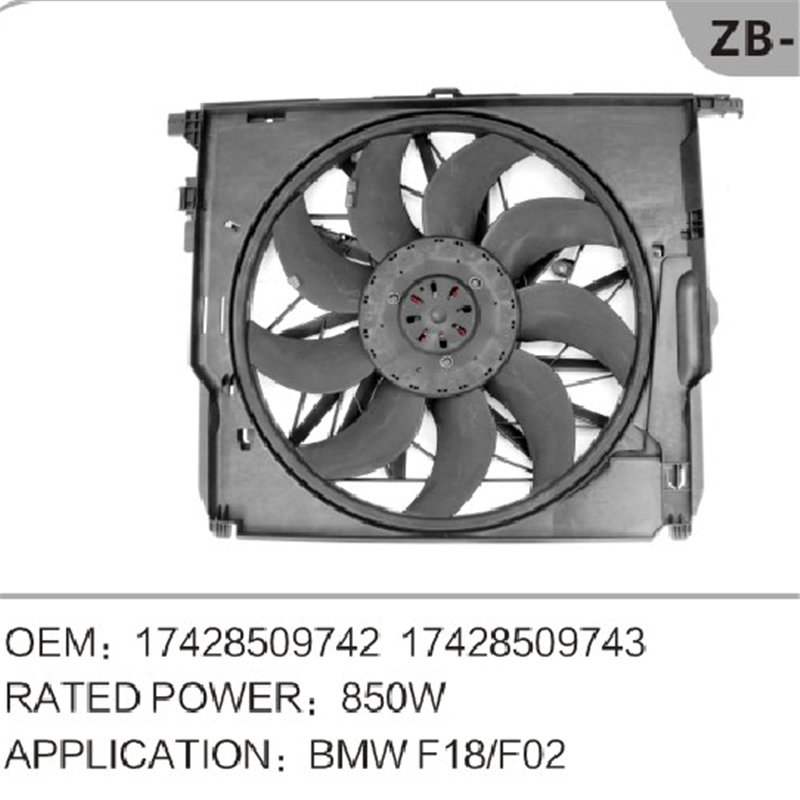 Moottorin jäähdyttimen tuuletin OEM 17428509742 mallille BMW F02 F18